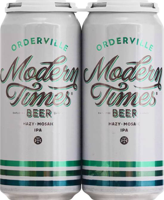 Modern Times Orderville Domestic Ipa Beer (4 ct, 16 fl oz)