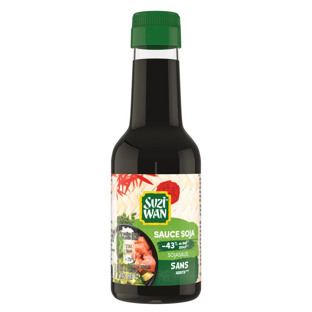 Suzi Wan - Sauce soja allégée en sel (143ml)