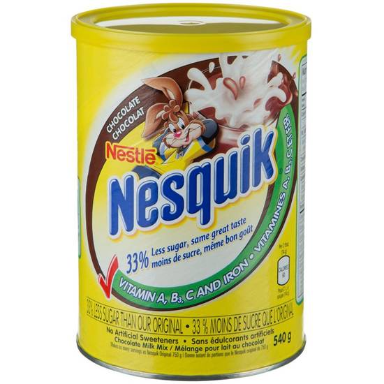 Nesquik 1/3 Less Sugar Chocolate Powder (540 g)