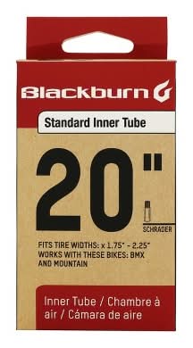 Blackburn Standard Bike Inner Tube, 20 in, Black