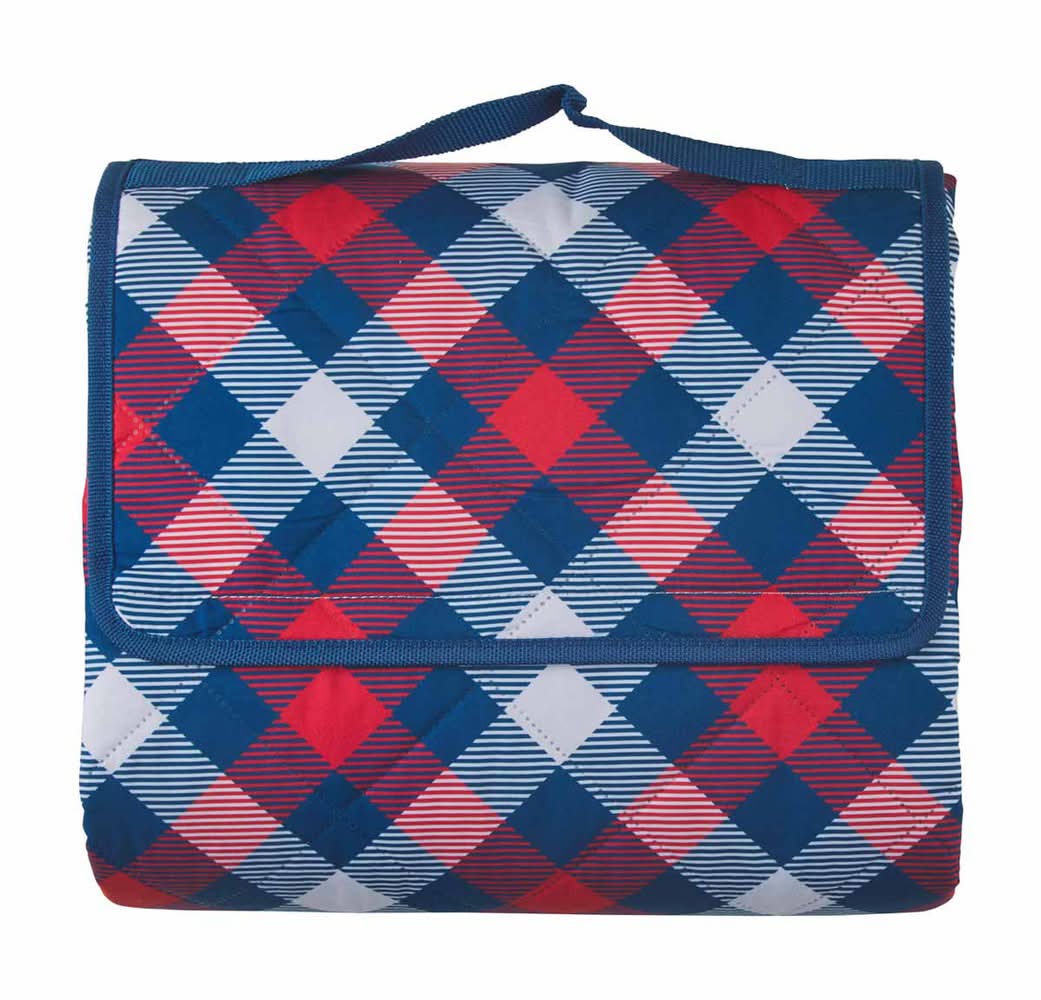 Patriotic Day Foldable Printed Picnic Blanket 4 Assorted Patterns