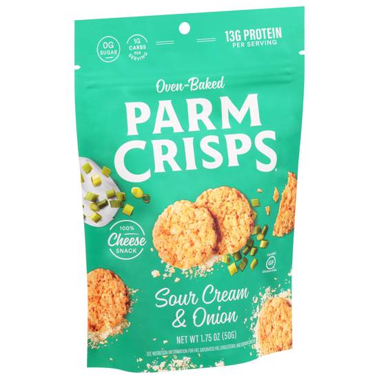 Parm Crisps Oven-Baked Sour Cream & Onion Cheese Snack
