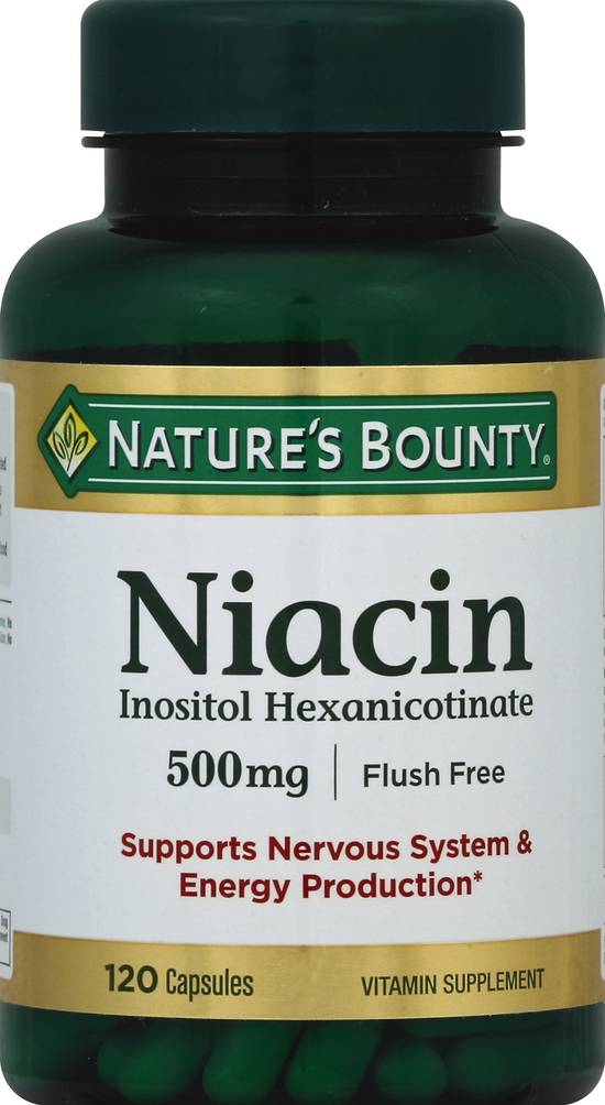 Nature's Bounty Niacin 500 mg (120 ct)