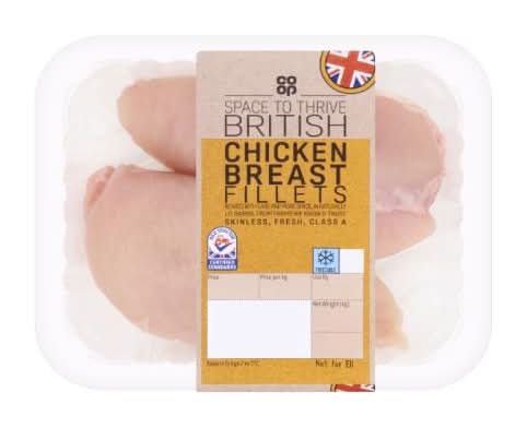 Co-op Space to Thrive British Chicken Breast Fillets 300g