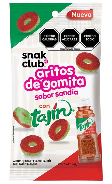Snak Club · Gomitas de sandía espolvoreadas con tajín (141 g)