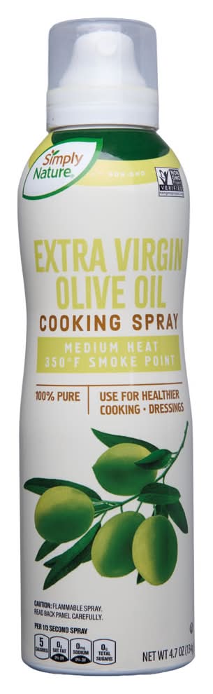 Simply Nature Non Gmo Cooking Spray, Extra Virgin Olive Oil (4.7 oz)