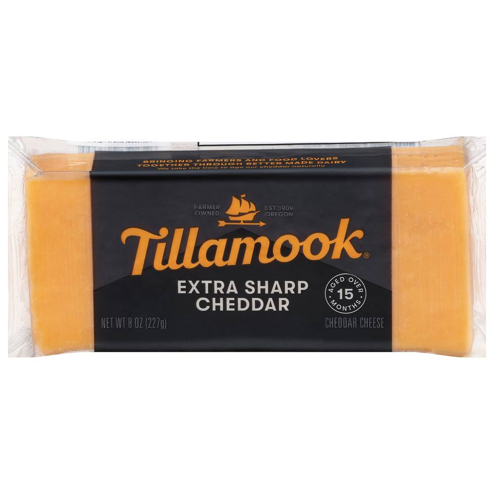 Tillamook Extra Sharp Cheddar Cheese (8 oz)