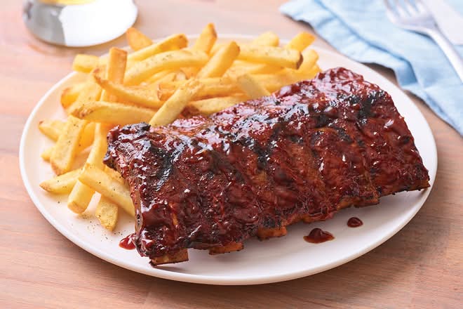 Double-Glazed Baby Back Ribs (Half)