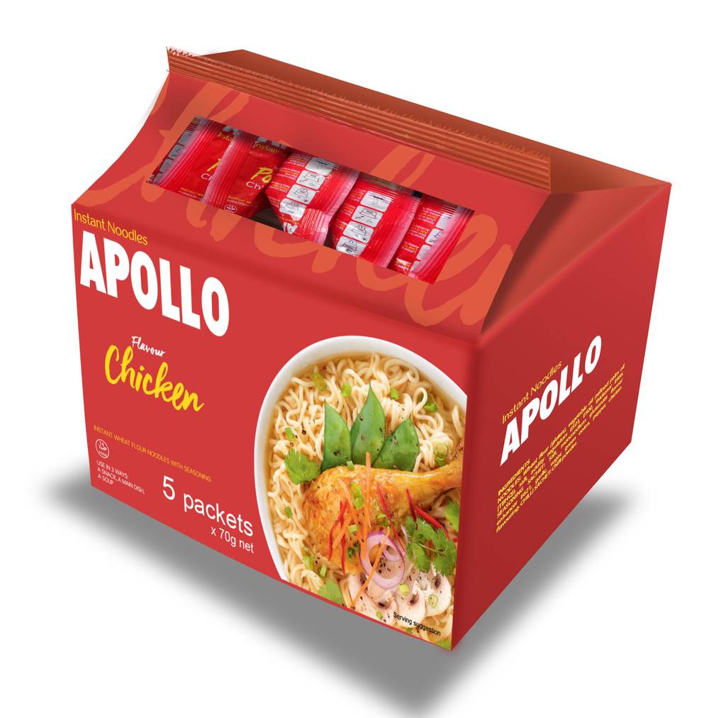 Apollo Packet Noodles Chicken 5Pk