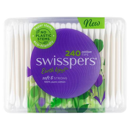 Swisspers Cotton Tips Paper Stems (240 Pack)