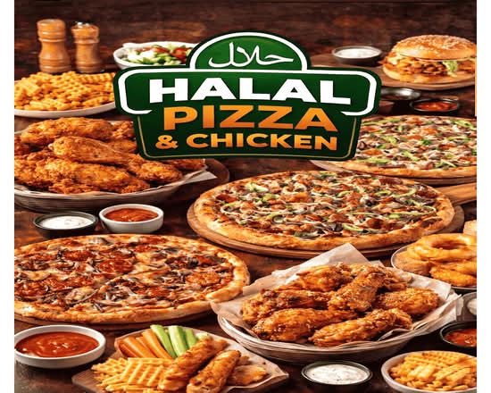 Halal pizza and Chicken