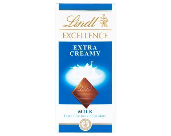 Lindt Excellence Milk Extra Creamy Chocolate Bar 100g