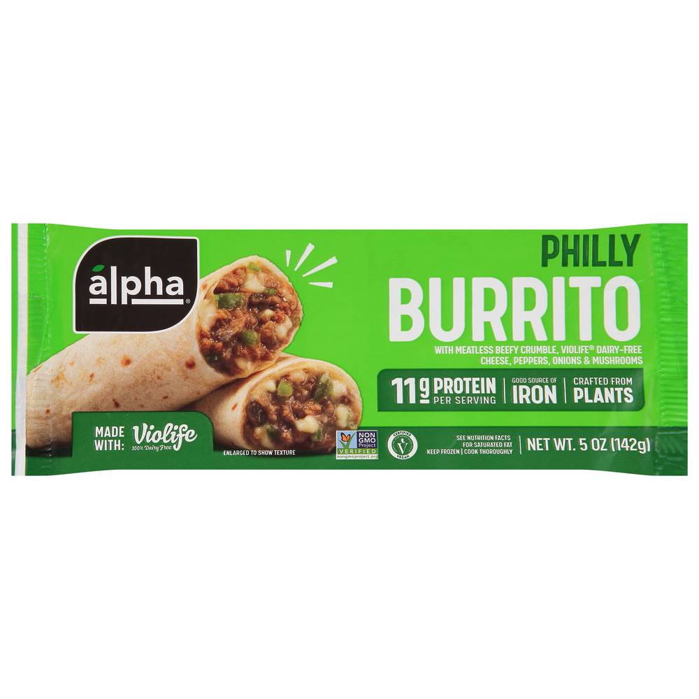 Alpha Plant-Based Philly Burrito