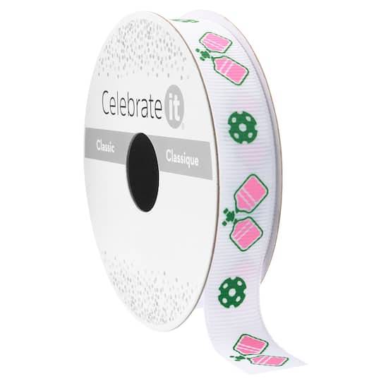 5/8" X 7Yd. Pickleball Ribbon By Celebrate It Classic