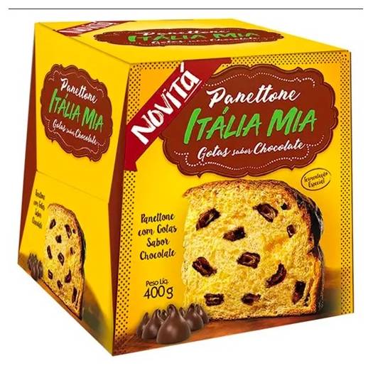 Novitá panetone gotas de chocolates (400 g)