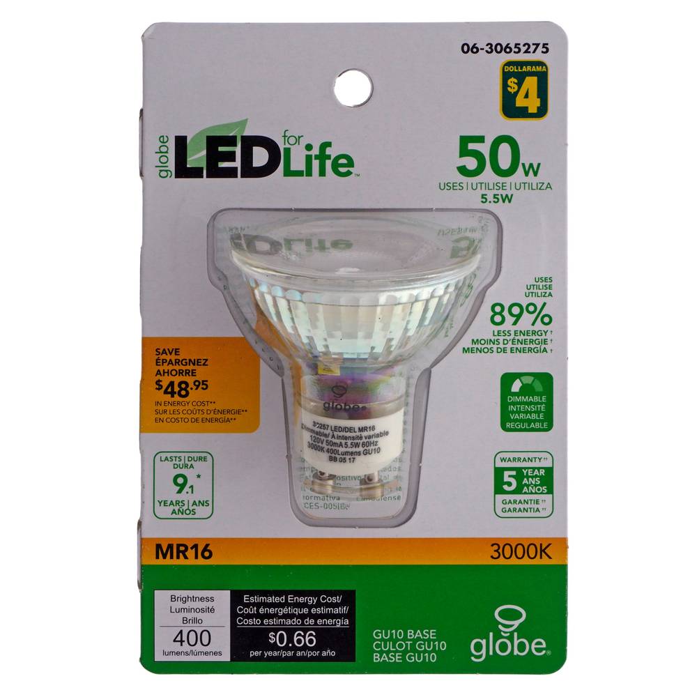 MR16 50W LED 3000K Light bulb