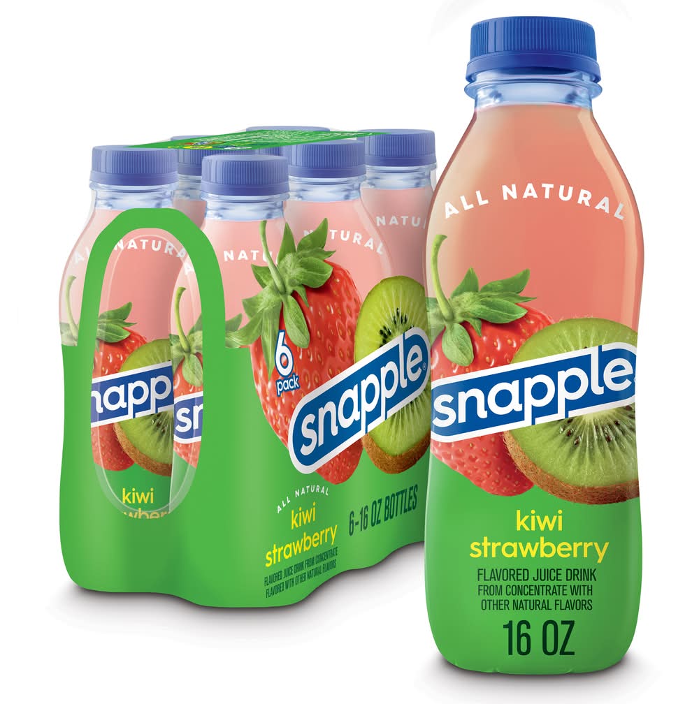 Snapple Juice Drink, Kiwi-Strawberry (6 x 16 fl oz)