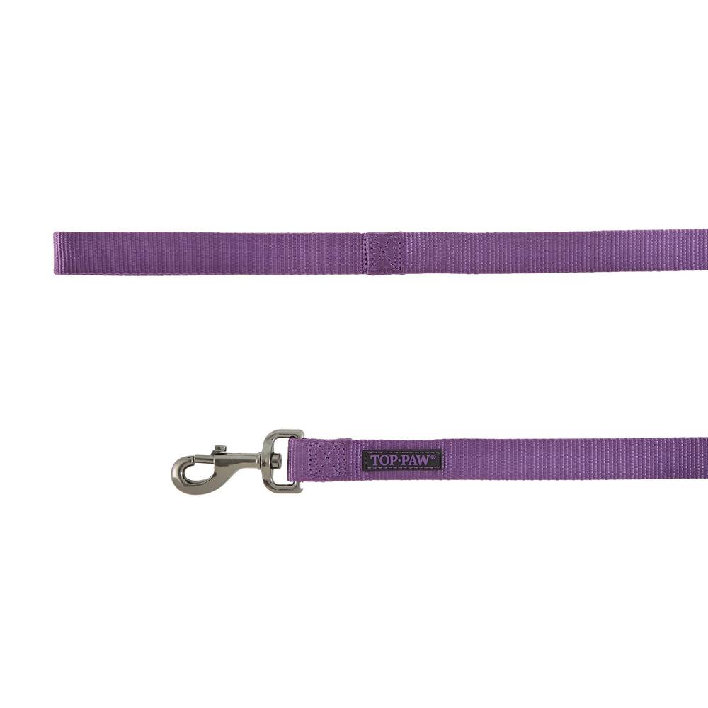 PetSmart Top Paw Nylon Dog Leash, 1 Inch, Purple