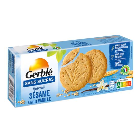 Gerblé - Biscuit sans sucres (sésame - vanille)