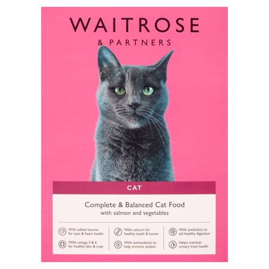Waitrose Cat Complete and Balanced With Salmon and Vegetables