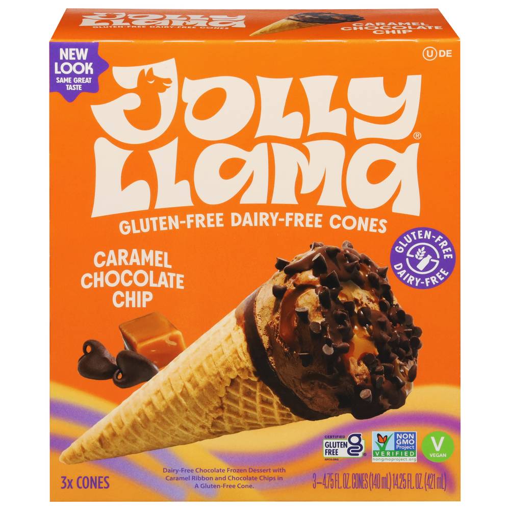 Jolly Llama Gluten-Free & Dairy-Free Caramel Chocolate Chip (3 ct)