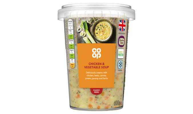 Co-op Chicken & Vegetable Soup 600g