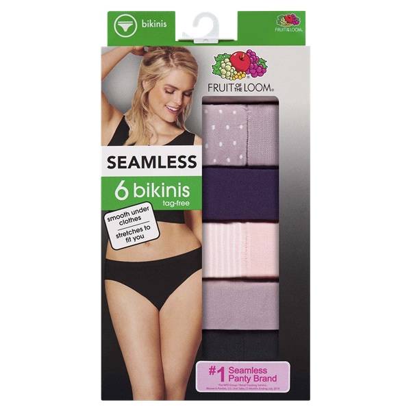 FOL 6PK 360 STRETCH SEAMLESS BIKINI 6DSLBI1 AST 5