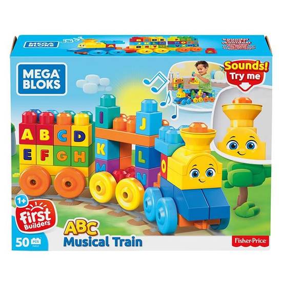 Mega Bloks tren musical de aprendizaje