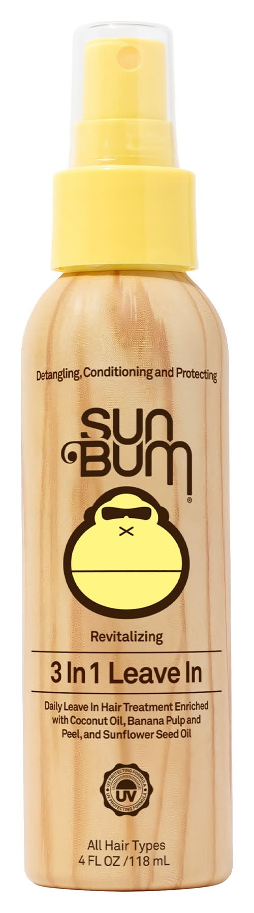 Sun Bum Revitalizing 3 in 1 Leave in Hair Conditioner Spray (4 fl oz)