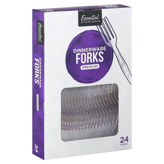 Essential Everyday Premium Dinnerware Forks (24 ct)