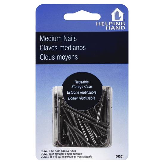 Helping Hand Assorted Sizes & Types Medium Nails