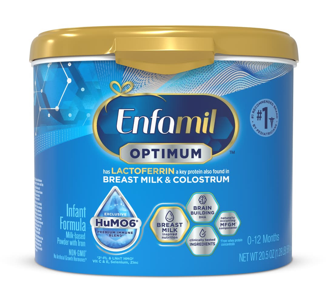 Enfamil Optimum Milk-Based Powder With Iron Infant Formula, 0-12 Months (20.5 oz)