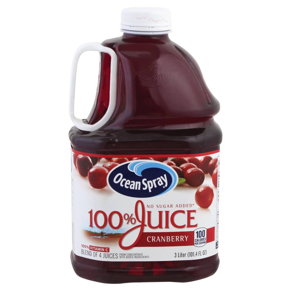 OceanSpray 100% Cranberry Juice (3 L)