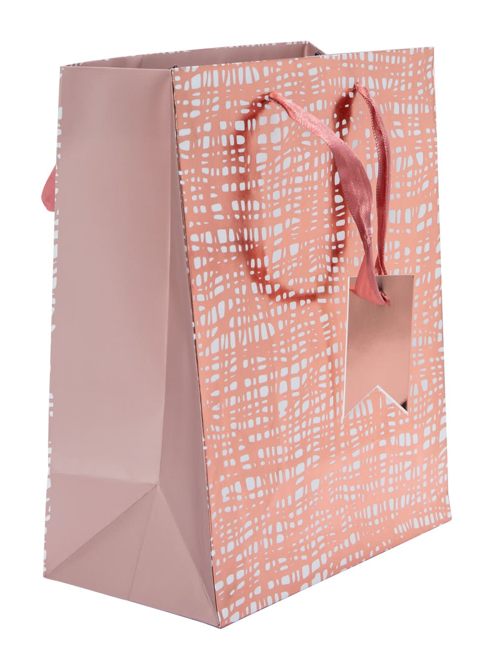 Medium Printed Gift Bag White Splatter