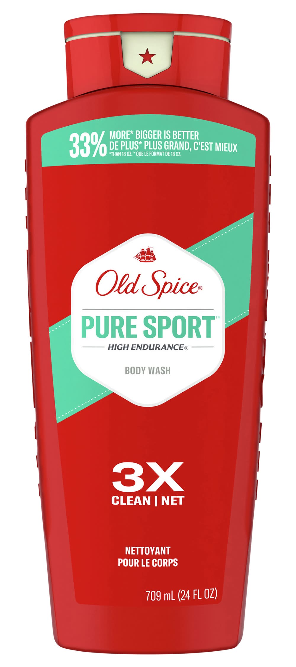 Old Spice High Endurance Body Wash, Pure Sport (24 fl oz)