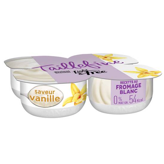 Danone - Taillefine fromage blanc saveur vanille allégé (4 pièces, 120 g)