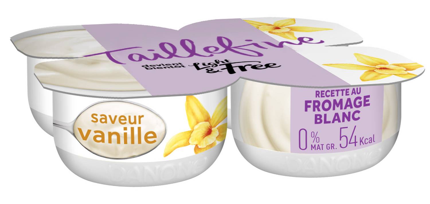 Danone - Taillefine fromage blanc saveur vanille allégé (480g)