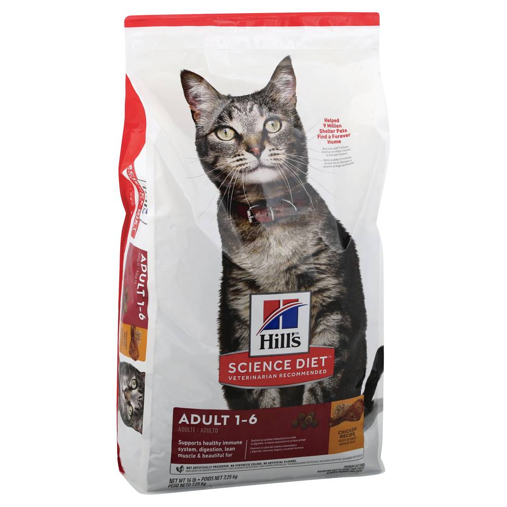 Hill's Hill"S Premium Adult 1-6 Chicken Recipe Cat Food