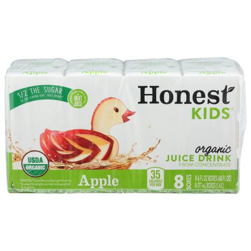 Honest Kids Organic Kids Apple Juice Boxes 8 Pack