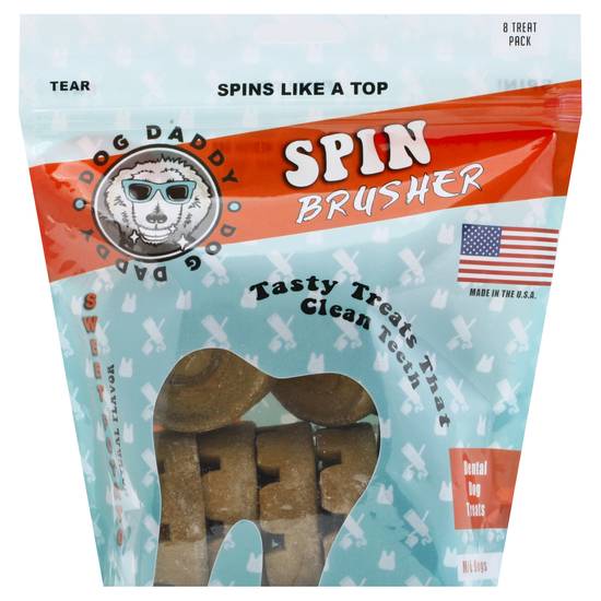 Dog Daddy Spin Brusher Sweet Potato Flavored Dental Dog Treats (8 ct)