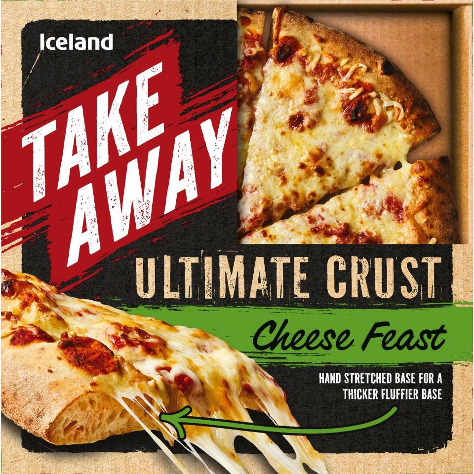Iceland Takeaway Ultimate Crust Pizza (cheese feast)