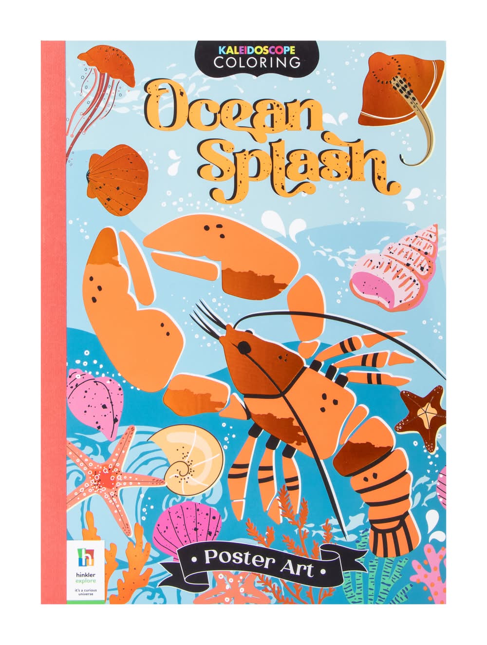 Kaleidoscope Poster Art Coloring Book Ocean Splash