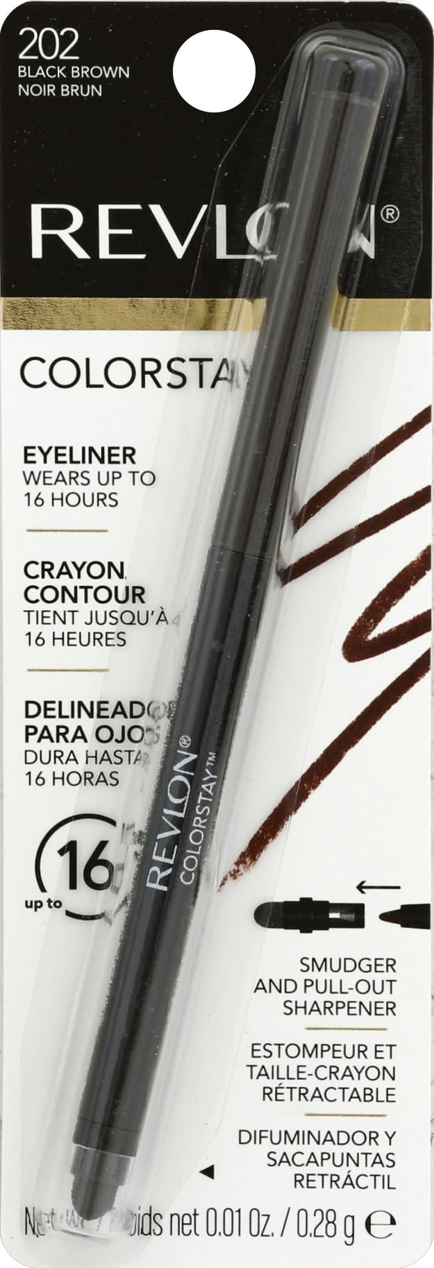Revlon 202 Black Brown Colorstay Eyeliner