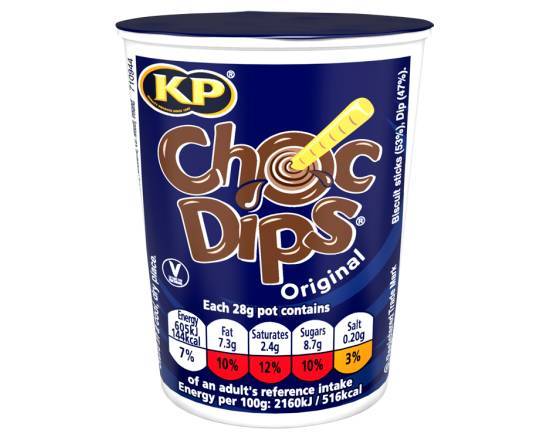 Kp Choc Dips Original Singles 28G