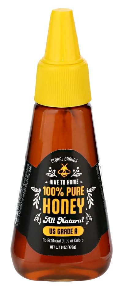 Global Brands 100% Pure Grade a All Natural Honey (6 oz)