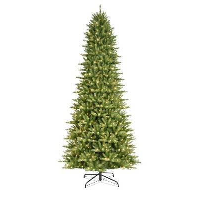 10ft Pre-lit Artificial Christmas Tree Full Forest Fir - Puleo