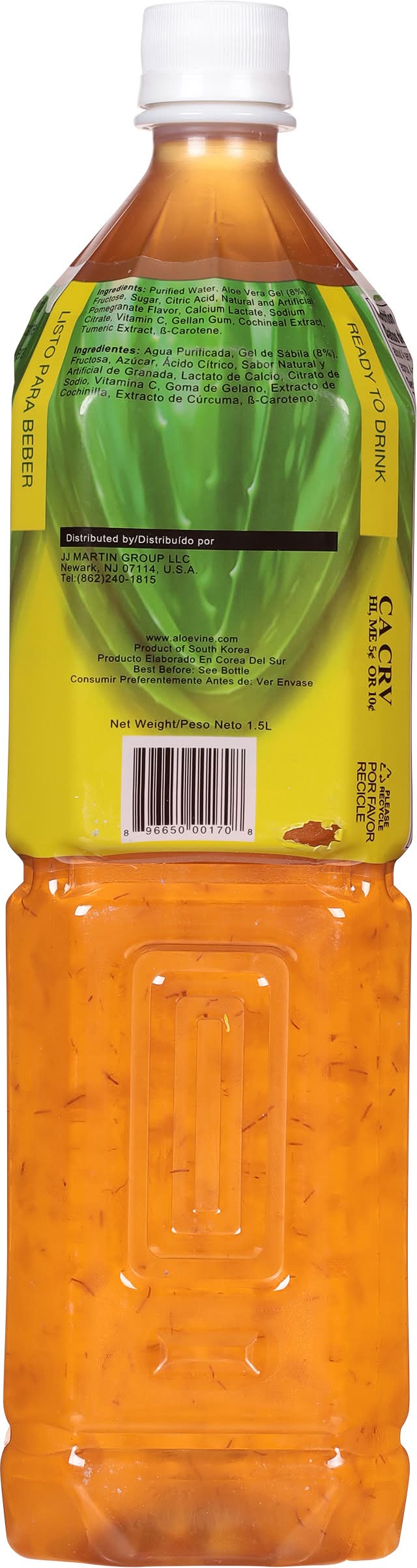 Aloevine Pomegranate Aloe Vera Drink (50.7 fl oz) | Delivery Near You |  Postmates