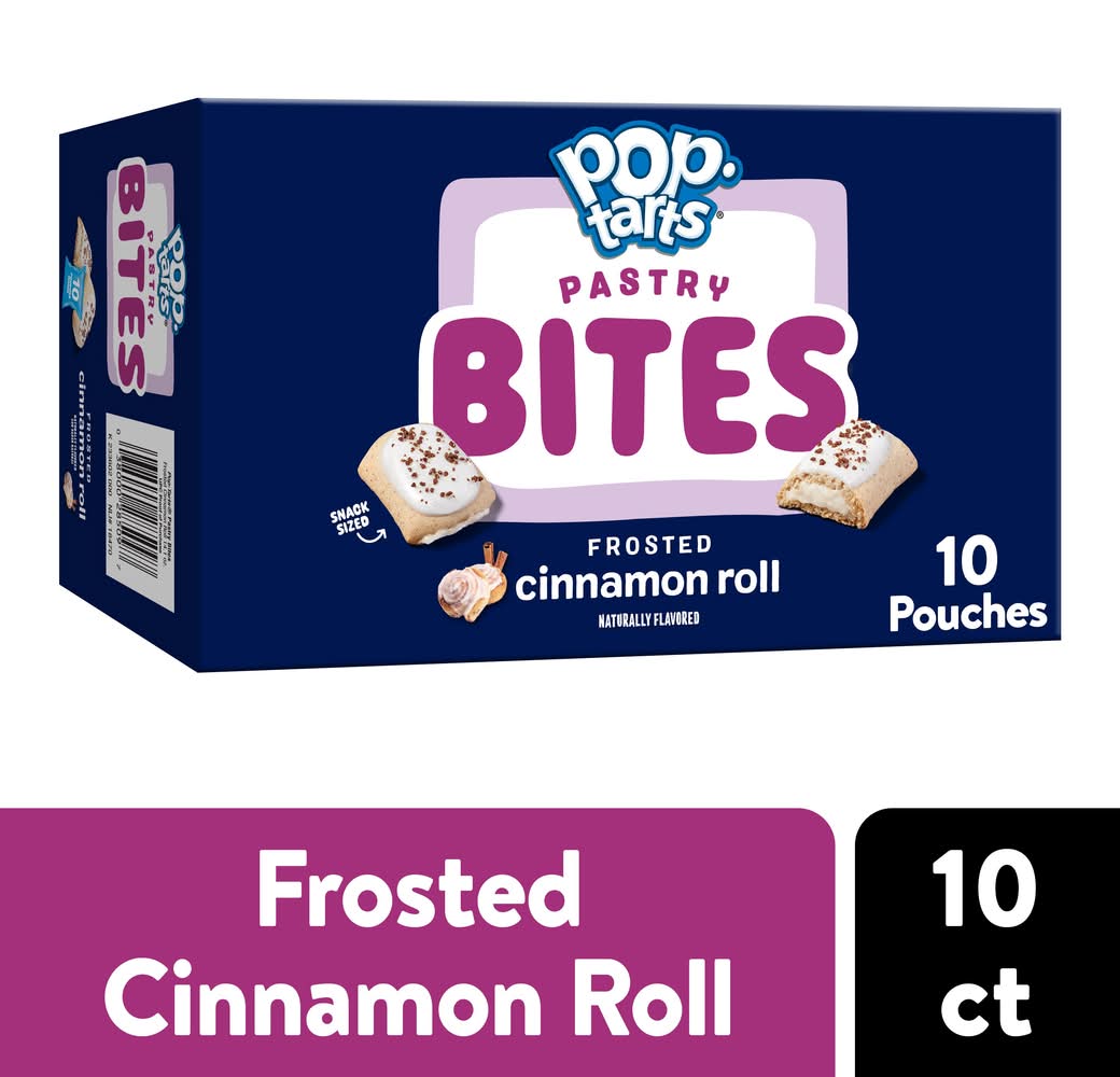 Pop-Tarts Baked Pastry Bites Roll, Frosted Cinnamon (1.41 oz, 10 ct)