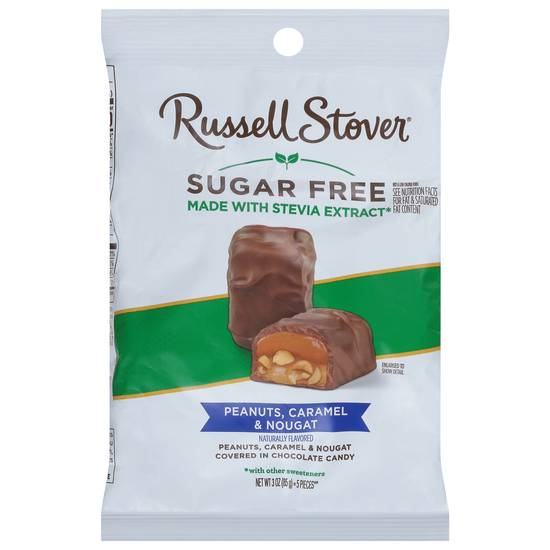 Russell Stover Sugar Free Treats Candy (peanuts-caramel-nougat )