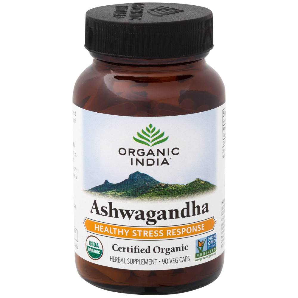 Organic Ashwagandha - Healthy Stress Response (90 Vegetarian Capsules)